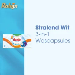 3x Robijn Wascapsules 3-in-1 Stralend Wit 26 stuks
