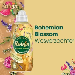 8x Robijn Wasverzachter Bohemian Blossom 38 Wasbeurten 765 ml