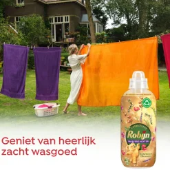 8x Robijn Wasverzachter Bohemian Blossom 33 Wasbeurten 825 ml