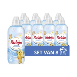 8x Robijn Wasverzachter Jasmijn en Sandelhout 39 Wasbeurten 780 ml