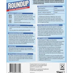 6x Roundup Gazon Onkruidvrij 1 kg