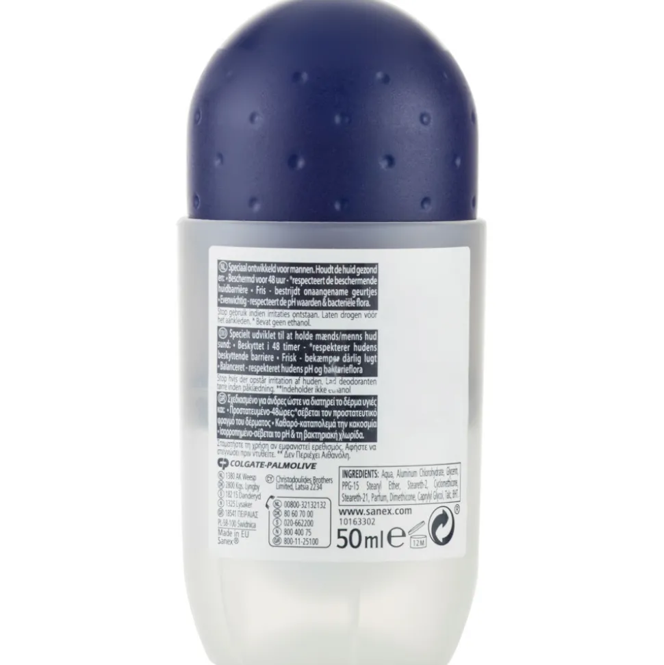 6x Sanex Deodorant Roller Men Active Control 50 ml