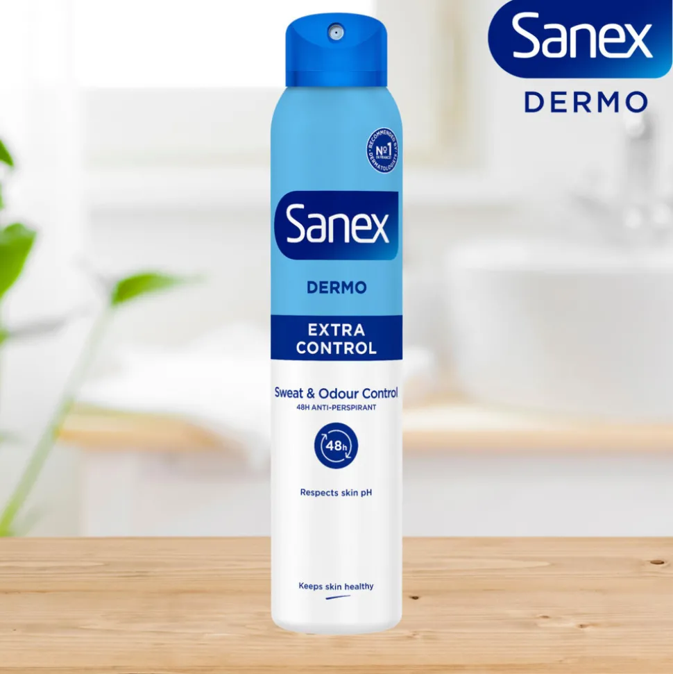 6x Sanex Deodorant Spray Dermo Extra Control 200 ml
