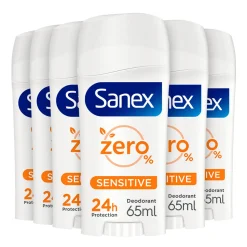 6x Sanex Deodorant Stick Dermo Sensitive 65 ml