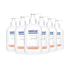 6x Sanicur Handzeep Sensitive 300 ml