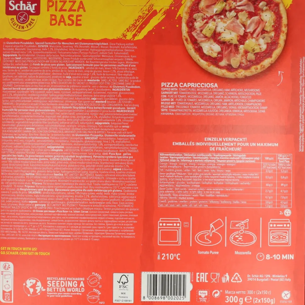 4x Schar Pizzabodem 2 stuks