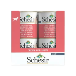 16x Schesir Hondenvoer Kip Wortel in Gelei 285 gr