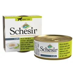 10x Schesir Hondenvoer Kip - Appel 150 gr