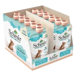 20x Schesir Kattenvoer Kitten 0-7 Tonijn in Cream 150 gr