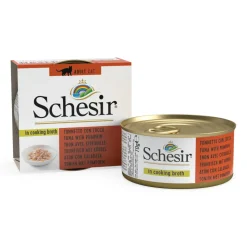 12x Schesir Kattenvoer Pompoen in Bouillon 70 gr