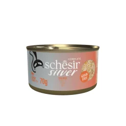12x Schesir Silver Cat Bouillon Kip 70 gr