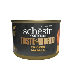 8x Schesir Taste The World Hond Kip Masala 150 gr