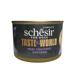 8x Schesir Taste The World Hond Thai Coconut 150 gr