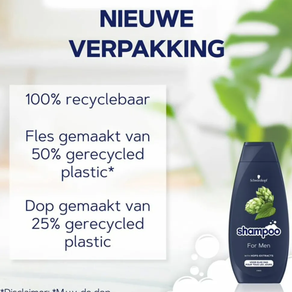 5x Schwarzkopf For Men Shampoo 400 ml