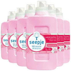 6x Seepje Wasverzachter Pioenroos en Cederhout 30 Wasbeurten 750 ml