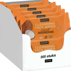 10x Sence Gezichtsreinigingsdoekjes Coconut 20 stuks