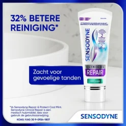 3x Sensodyne Tandpasta Clinical Repair Deep Clean 75 ml