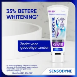 3x Sensodyne Tandpasta Clinical Repair Active White 75 ml