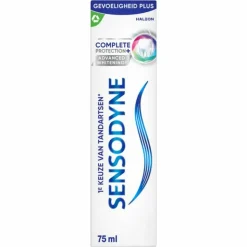 3x Sensodyne Tandpasta Complete Protection+ Advanced Whitening 75 ml