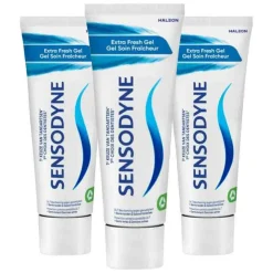 3x Sensodyne Tandpasta Extra Fresh Gel 75 ml