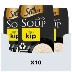 10x Sheba Soup Kattenvoer Natvoer Kip 4 x 40 gr