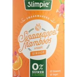 3x Slimpie Siroop Sinaasappel Framboos 650 ml