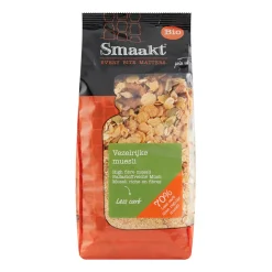 3x Smaakt Less Carb Muesli Vezelrijk Biologisch 500 gr