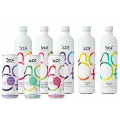 3x Soof Drinks Citroen Munt Appel 340 ml