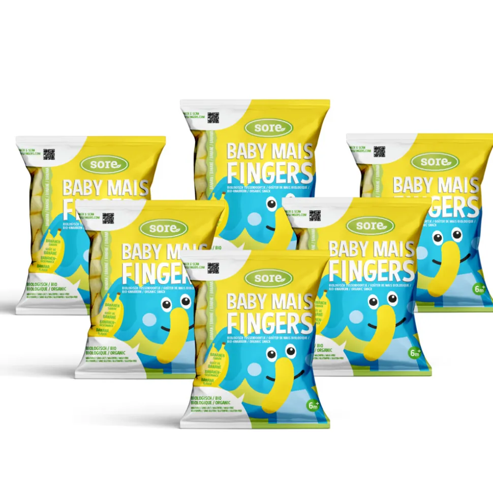 6x Sore Baby Maisfingers Banaan 35 gr