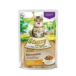 24x Stuzzy Kattenvoer Pouch Gesteriliseerd Kip 85 gr