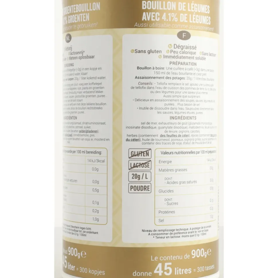 6x Sublimix Tellofix Gold Groentebouillon Glutenvrij 900 gr
