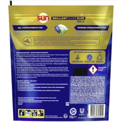6x Sun Brilliant Shine+ All-in 1 Vaatwascapsules 34 stuks