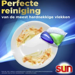 6x Sun Brilliant Shine+ All-in 1 Vaatwascapsules 34 stuks