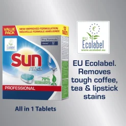 4x Sun Professional Vaatwastabletten All in 1 Pro Formula 102 stuks