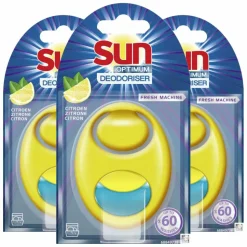 3x Sun Vaatwasmachine Verfrisser Citroen