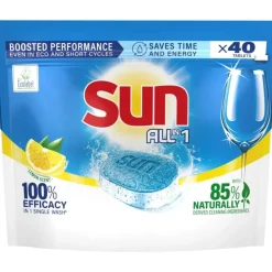 7x Sun Vaatwastabletten All-in-1 Lemon 40 stuks