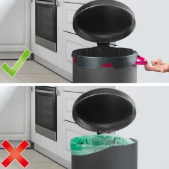 6x Swirl Pedaalemmerzakken met Fixeerband 60 liter 10 stuks