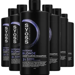 6x Syoss Blonde Shampoo 440 ml