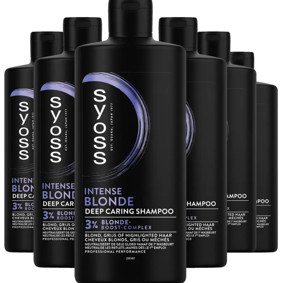 6x Syoss Blonde Shampoo 440 ml