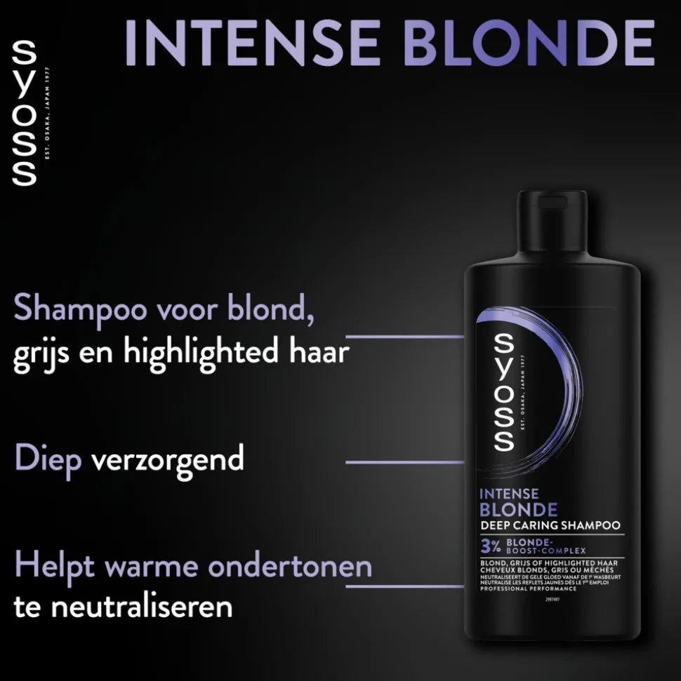 6x Syoss Blonde Shampoo 440 ml