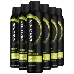 6x Syoss Pure Fresh Droogshampoo 200 ml
