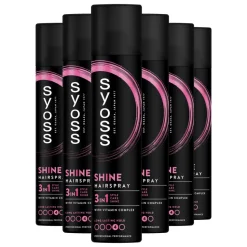 6x Syoss Shine Hold Haarspray 300 ml