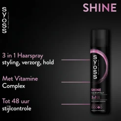 6x Syoss Shine Hold Haarspray 300 ml