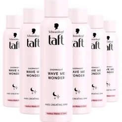 6x Taft Curl Spray Overnight Wave Me Wonder 150 ml