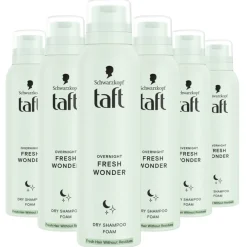 6x Taft Droogshampoo Overnight Fresh Wonders 150 ml