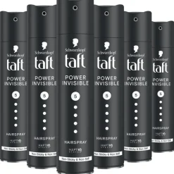 6x Taft Power Invisible Hairspray 250 ml