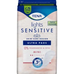 3x TENA Sensitive Lights Ultra Pads Mini 20 stuks