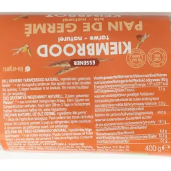 3x Terrasana Kiembrood Naturel Eko 400 gr