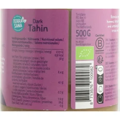 3x Terrasana Tahin zonder Zout 500 gr