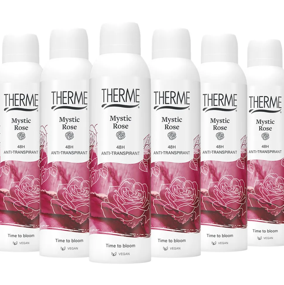 6x Therme Anti-Transpirant Mystic Rose 150 ml